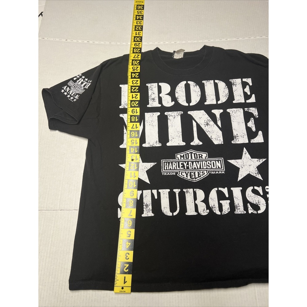 Harley Davidson T Shirt Men's XL 78th Annual Sturgis 2018 Bold Print Two Sides - Picture 3 of 11